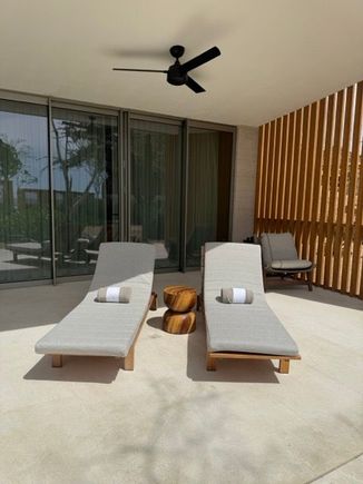 large patio area