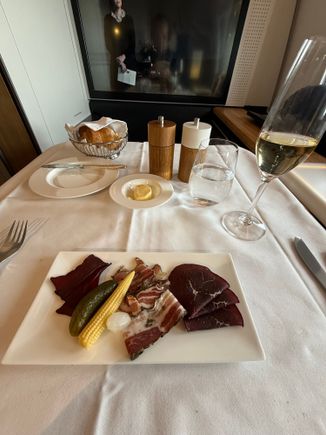 The cured meat appetizer.