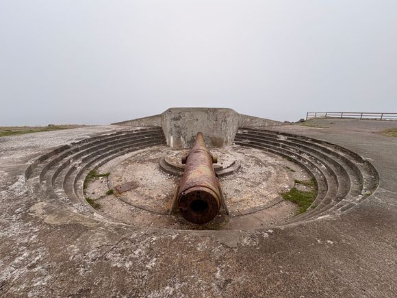 Ten-inch (I believe) cannons used to protect the entrance to the harbour