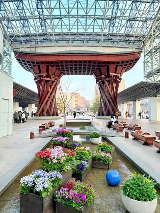 Cool architecture at Kanazawa station