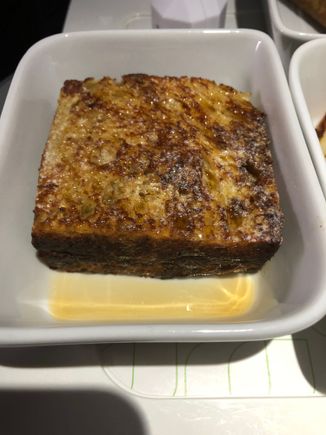 Stuffed french toast - banana, house-made nutella, maple syrup