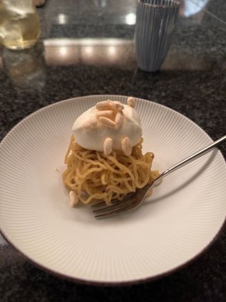 Second dessert….fun interpretation of Italian pasta , but in dessert format