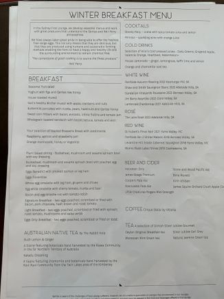 QF F SYD Winter Breakfast Menu