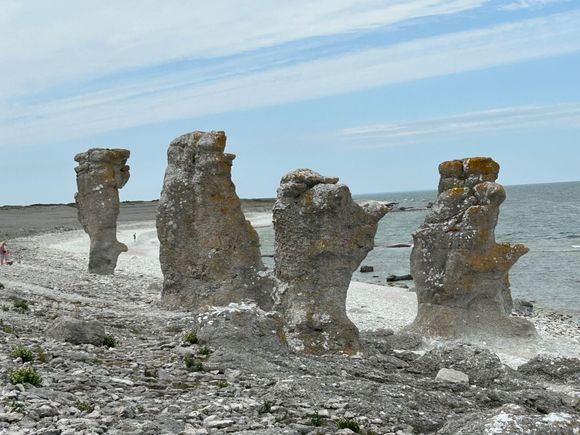 Rock formations on Gotland (also on a 200SEK note)