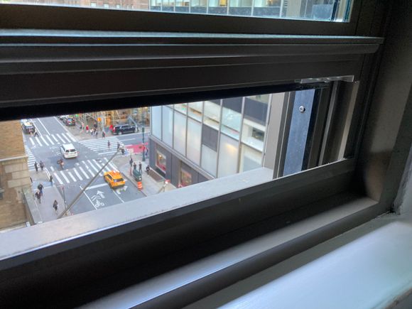 Windows can open to let in the crisp and sultry NYC sounds, smells and oxygen