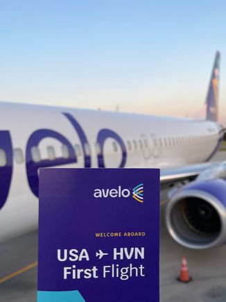 Avelo's first flight from USA (Concord, NC)