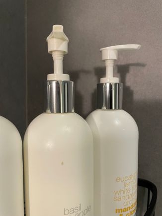 Even shampoo bottles are dirty