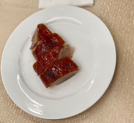 Portion of roast duck
