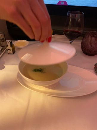 Parsley root soup