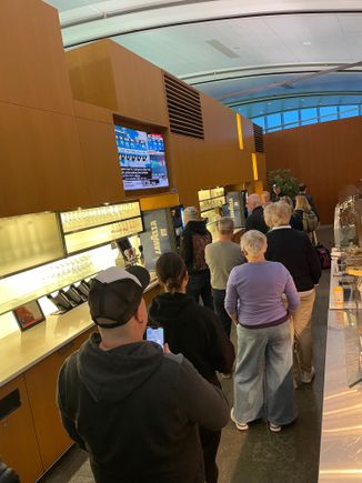 Coffee queue 
