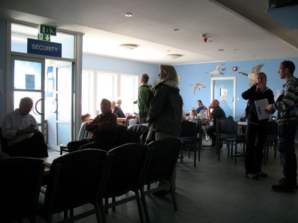 Cafe and gate area