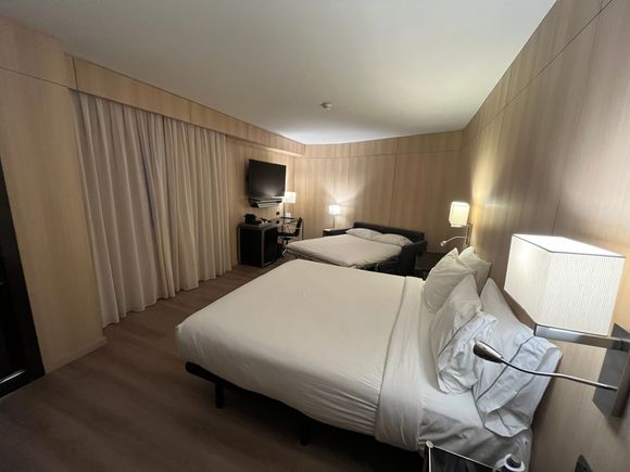 Junior Suite with fold-out couch made up


