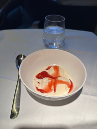 The ice cream was a bit sad looking but at least wasn’t super hard like it sometimes is 