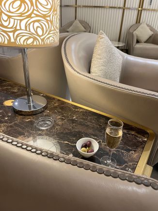 A glass of champagne, Tattinger