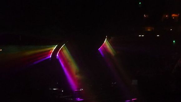 Part of the rainbow light effect on "Gossip"