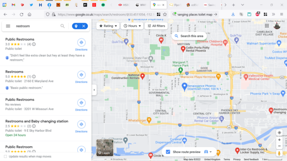 Phoenix search for public toilets