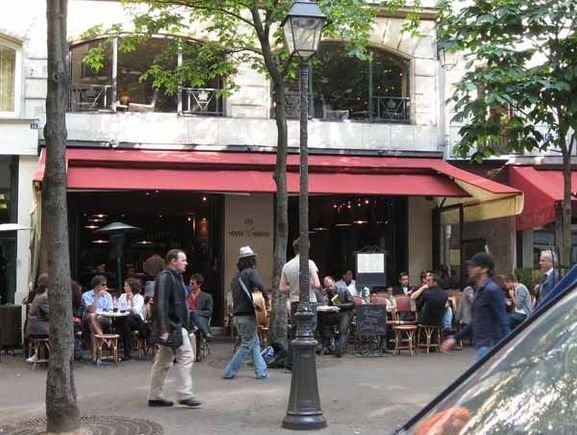 Les Marroniers Paris 20ph restaurant marais terrasse