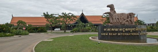 Siem Reap Airport Terminal building.