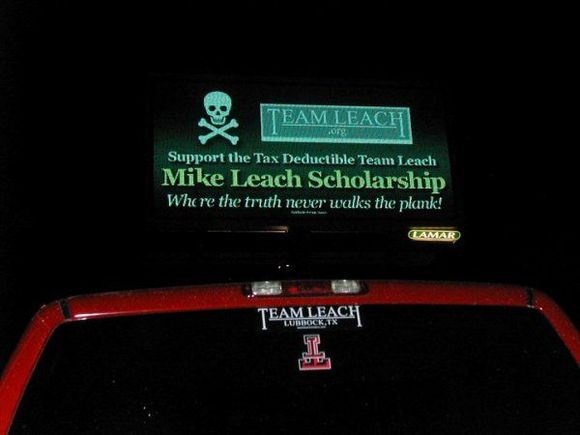 Team Leach Billboard in Lubbock (resized)