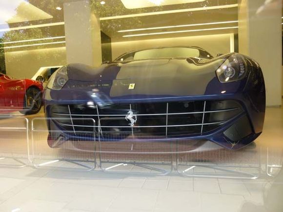 Taken through the window of the H.R. Owen Ferrari Atelier
41 Knightsbridge, Knightsbridge
London, SW1X 7NL