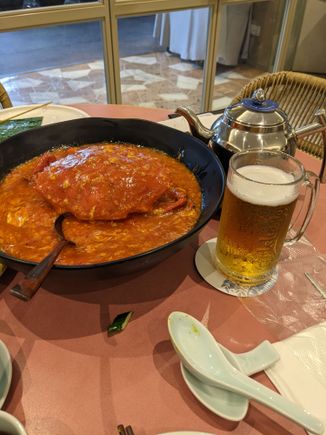 I'm in Singapore right now and just had the chili crab at Red House Seafood at Esplanade. Wow.
