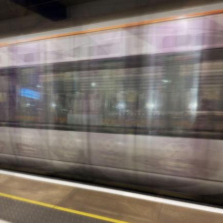 the Heathrow Express is arriving.