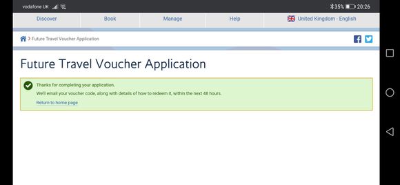 This is an evoucher confirmation. 

Not much really, but take one before submission and timestamp ties them together. 