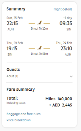 Booking Flow Price