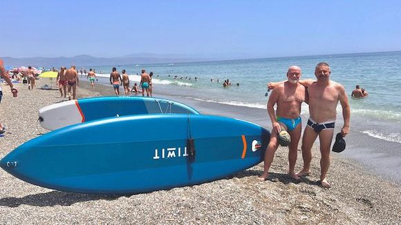 Jack and me after our paddle