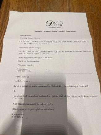 The letter