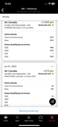 $1,906 SQD posted for YKA-YVR-LHR in Bizz Lowest