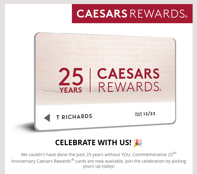 Caesars 25th Anniversary FlyerTalk Forums