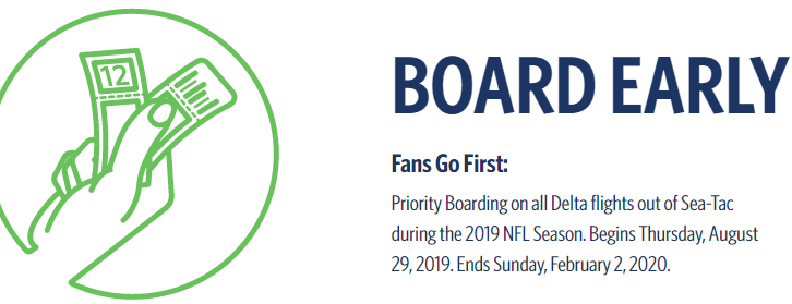 Delta 12Status brings back priority boarding to Seahawks fans