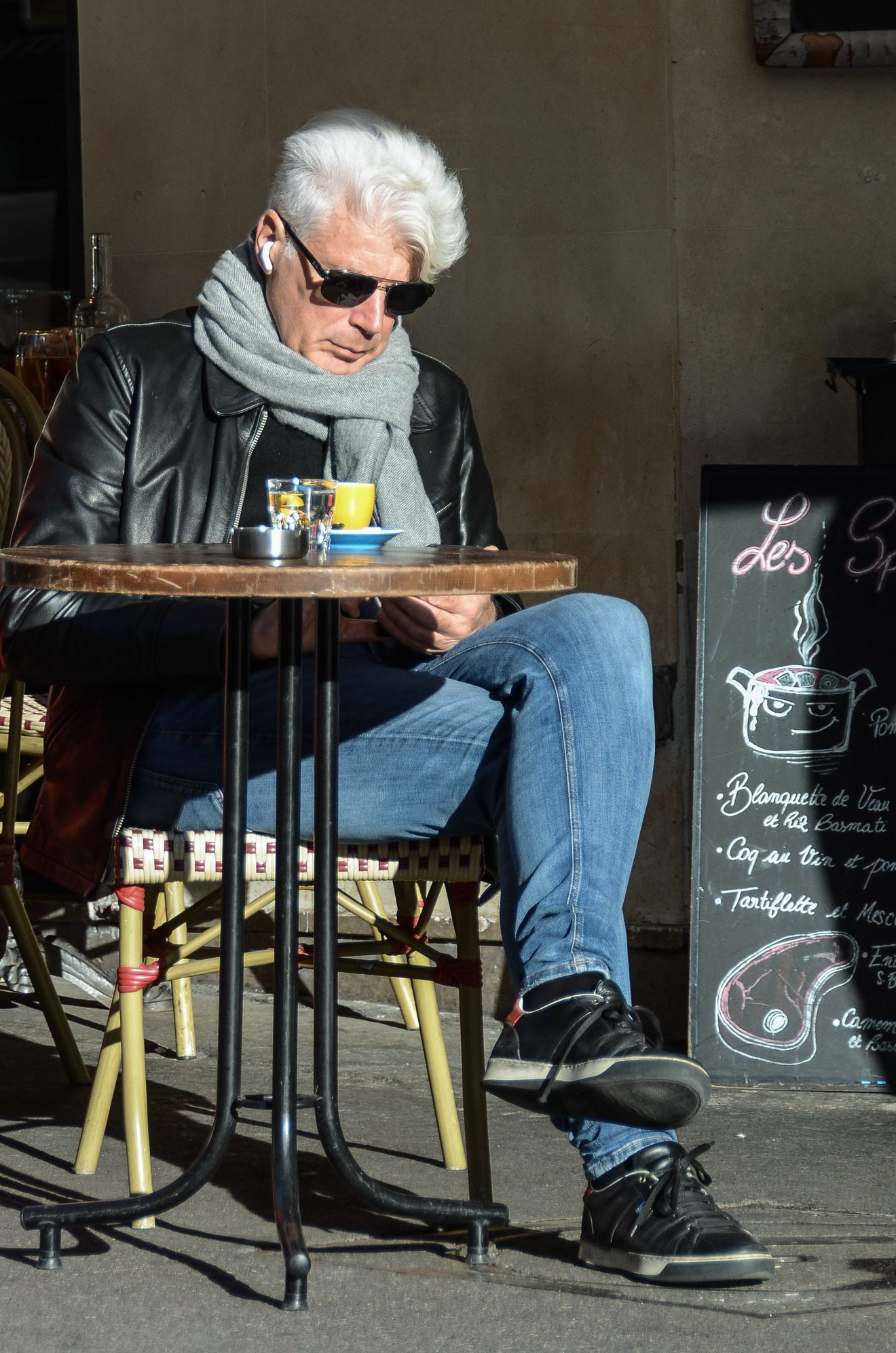 Stylish man in Paris.