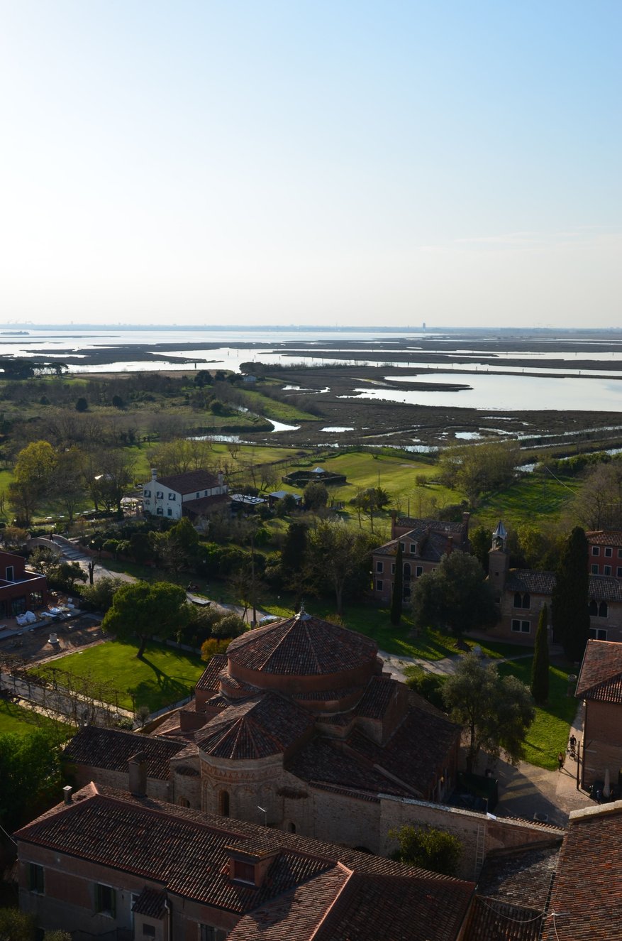view from the campanile, Chiesa San Fosca below