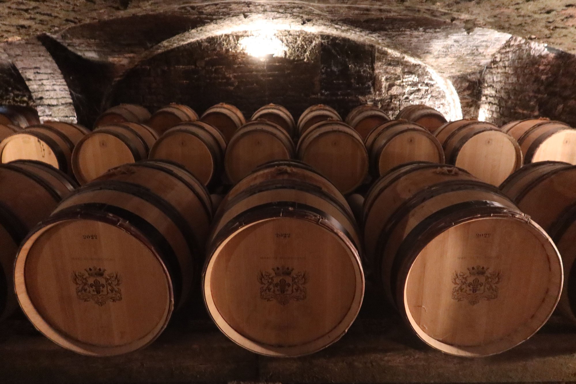 Wine Barrels at Chateau de Meursault