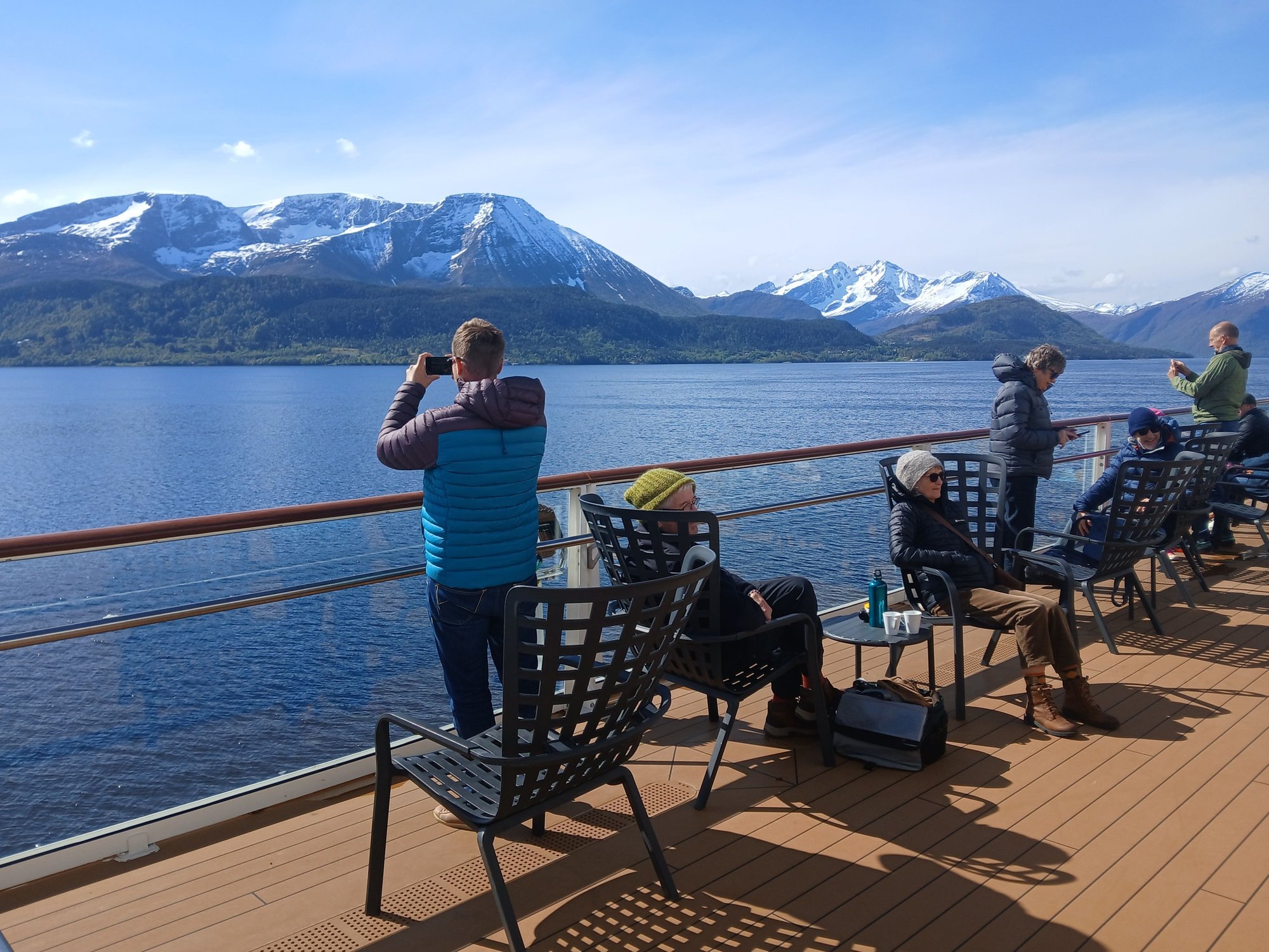 From the outdoor deck