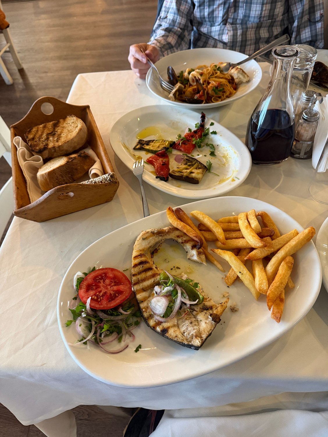 Seafood dinner