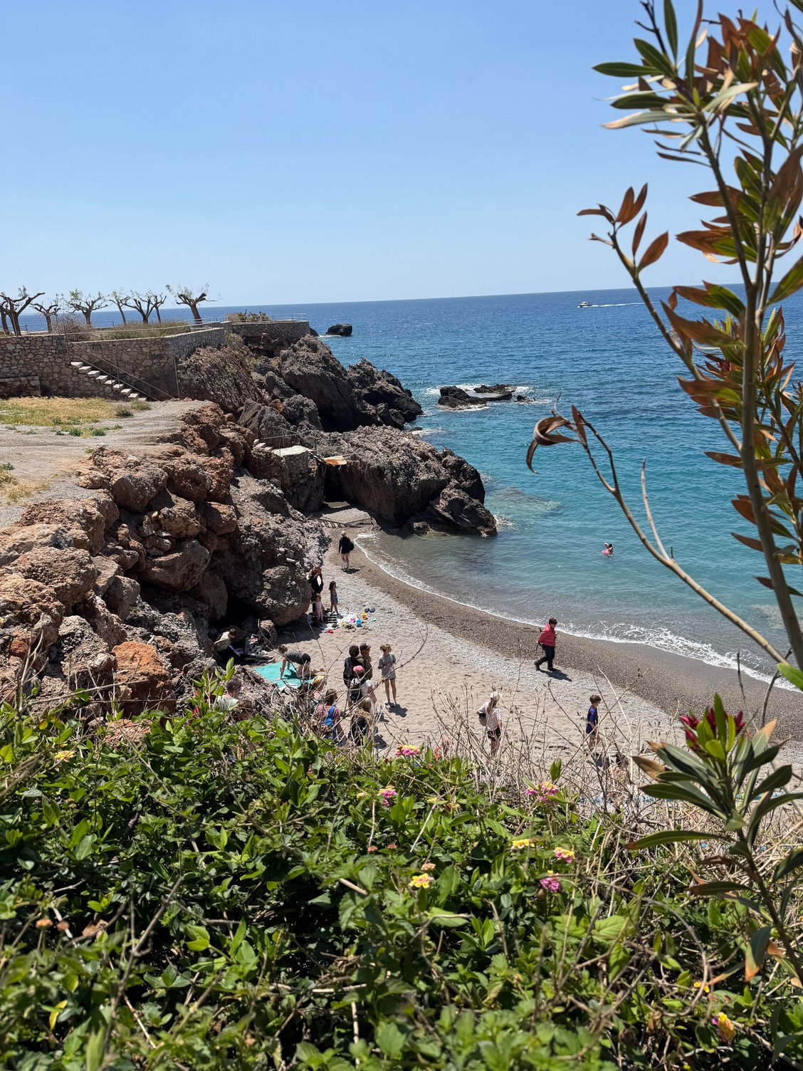 People were swimming