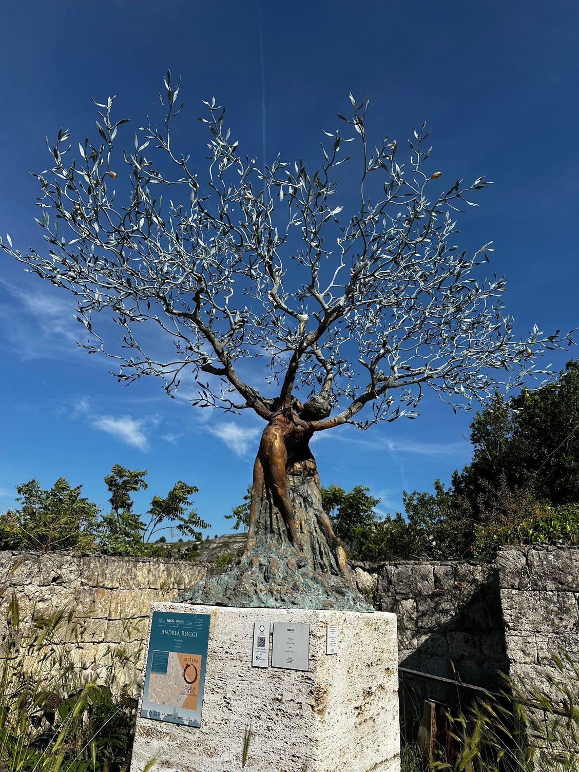 Sculpture in bronze; Matera has quite a few galleries; many artists live and work here in all mediums