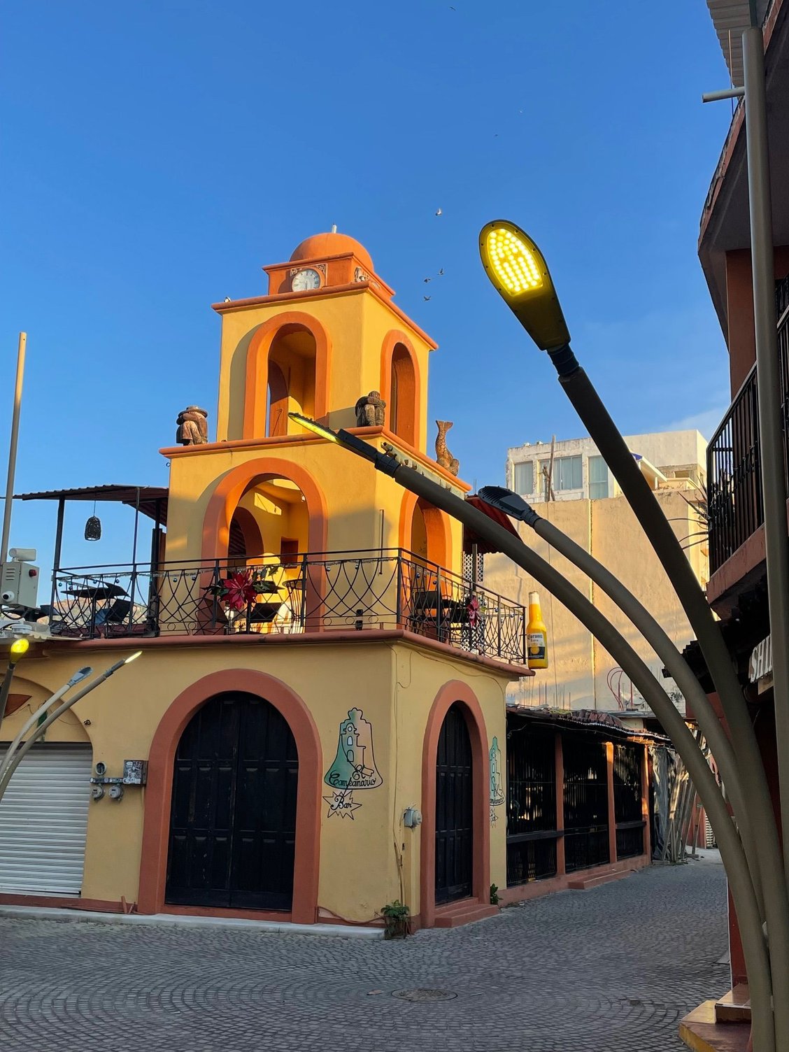 Lots of new lights, which really had to the ambience at night.