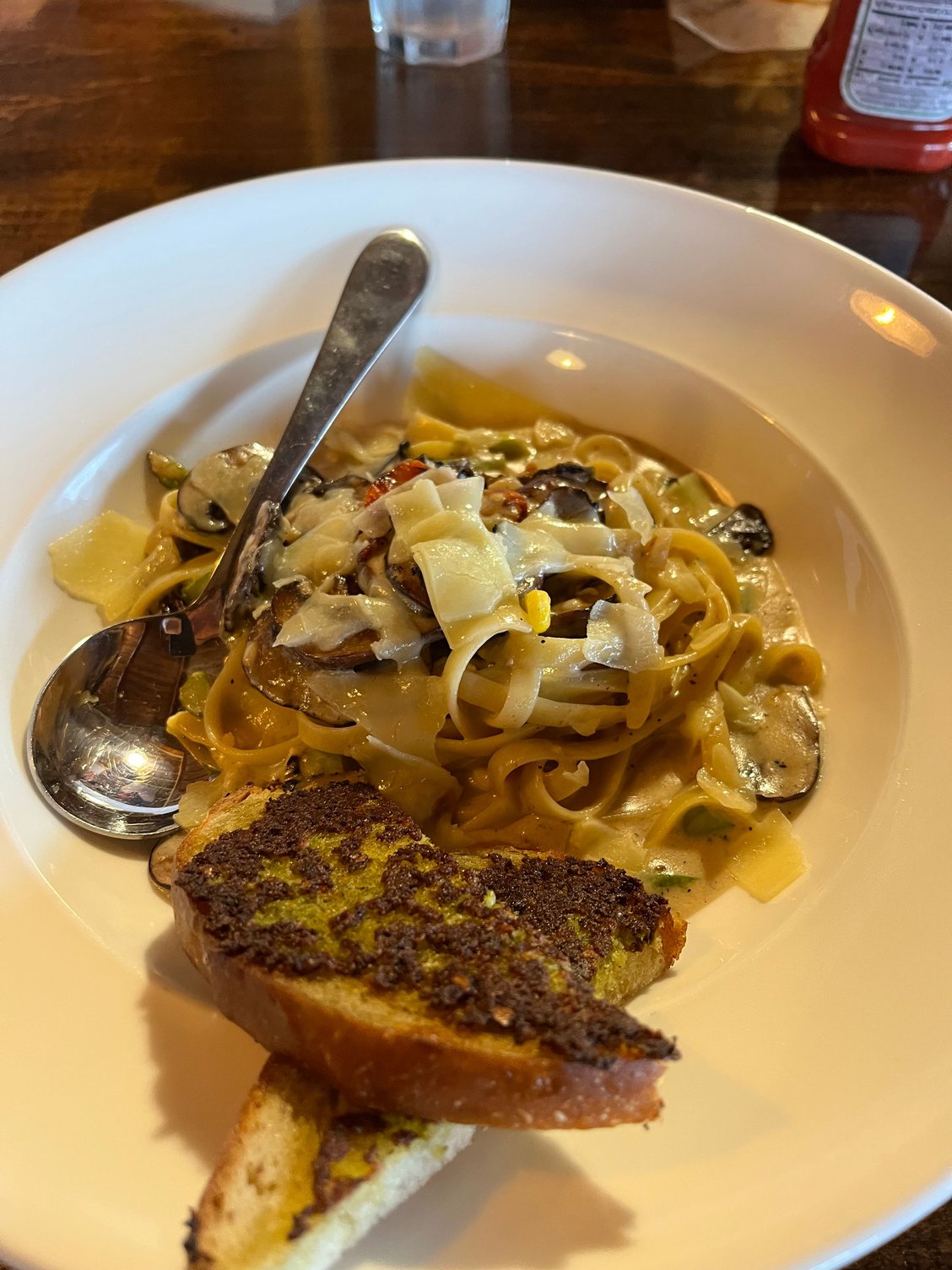 My foraged mushroom pasta