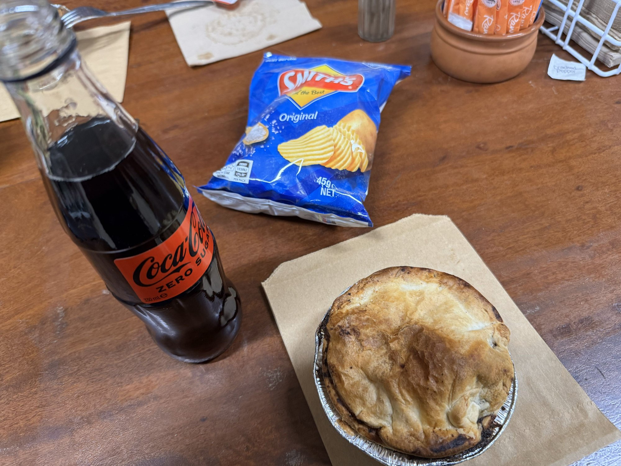 Nothing like a fresh home-cooked Aussie pie for lunch!
