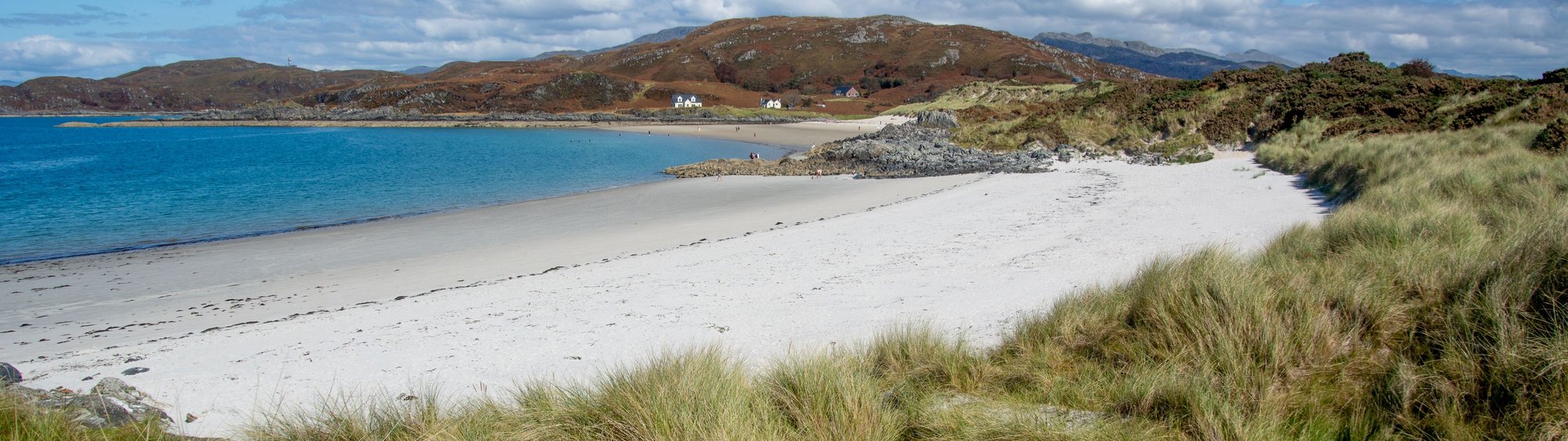 The white sands of Camusdarach