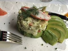 Avocado/ crab salad