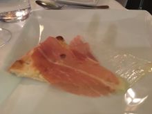 Parma Hama and mascarpone pizza