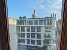 Our view out the hotel window from our bed