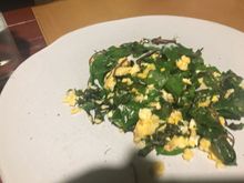 Local greens and egg