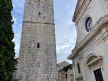 This Church and Tower were inside what was the Castle complex. Church has been rebuilt numerous times.