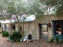Entering the courtyard